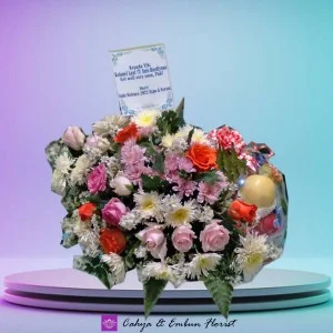 Parcel Buah Plus Bunga 004