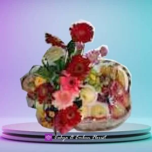 Parcel Buah Plus Bunga 002