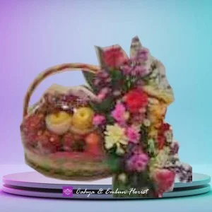 Parcel Buah Plus Bunga 001